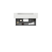 Adema Chaci Badkamermeubelset - 60x46x57cm - 1 ovale keramische wasbak wit - 1 kraangat - 2 lades - ronde spiegel met verlichting - mat wit SW816198