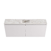 MONDIAZ TURE-DLUX Meuble toilette - 120cm - Cale - EDEN - vasque Glace - position centrale - 1 trou de robinet SW1103233