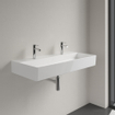 Villeroy & Boch Memento 2.0 lavabo - dessous meulé 100x47cm - sans trop-plein 2 trous de robinet ceramic+ blanc SW358449