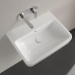 Villeroy & boch o.novo lavabo 60x46x17.5cm rectangle avec trou de trop plein blanc alpin gloss ceramic+ SW702131