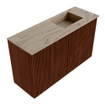 Mondiaz JOYA-DLUX Meuble de salle de bains 70cm - couleur Ruby - Vasque FAYE position Droite Sans trou de robinet couleur Arena SW1425260