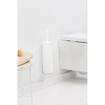 Brabantia MindSet Porte-brosse de toilette - fermé - rond - sur pied/montage mural - mineral fresh white SW1407124