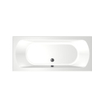 Xenz Lagoon Duobad - 170x75x53 - afvoer Midden - acryl - wit SW102938