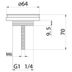 Differnz Ravo fonteinset - 38.5x18.5x9.5cm - Rechthoek - 1 kraangat - Recht koperen kraan - Keramiek Wit SW705361