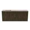 Mondiaz JOYA-DLUX 100cm meuble de toilette - couleur Shadow - Vasque FAYE position Gauche Sans trou de robinet couleur Saba. SW1425142