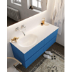 Mondiaz VICA ensemble de meuble de salle de bain - 120cm - meuble sous-vasque jeans - 4 tiroirs - lavabo moon gauche - sans trou de robinet - miroir LED - version XL 60cm de haut SW1098244