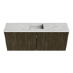 Mondiaz JOYA-DLUX 100cm meuble de salle de bains - couleur Shadow - Vasque FAYE position Milieu 1 trou de robinet couleur Opalo. SW1422926