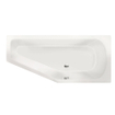 Xenz Lagoon Baignoire d'angle - 160x75x48 - bonde Centre - Droite - Compact - acrylique - blanc SW102958