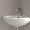 Villeroy & Boch Omnia Compact Lave mains d’angle 41,5x41,5x55 cm Blanc 0120241