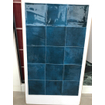 Terravito Bemare wandtegel - 10x10cm - 8mm - Vierkant - Donkerblauw glans SW405195
