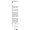 Plieger Roma M designradiator horizontaal middenaansluiting 1755x600mm 964W wit SW225774