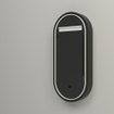 Saniclass Shine Armoire miroir - 45x100x14cm - ovale - éclairage LED indirect - chauffage miroir - noir SW1236526