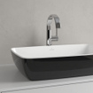 Villeroy & Boch Artis lavabo à poser - rectangulaire 58x38x12.5cm - sans trou de robinet sans trop-plein coal black SW68847