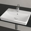 Villeroy & Boch Avento lavabo à poser devant cloison - 55x36cm - 1 trou de robinet avec trop-plein blanc SW106444