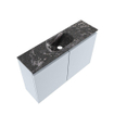 MONDIAZ TURE-DLUX Meuble WC 80 cm Clay. EDEN lavabo Lava position milieu. Avec 1 trou de robinet. SW1103734