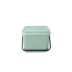 Brabantia Sort & Go Afvalemmer - 20 liter - stapelbaar - hengsel - jade green SW1117381