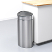 Brabantia Touch Bin Poubelle - 40 litres - seau intérieur en plastique - matt Steel SW1117328