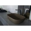 By Goof Waskom - opbouw - 46x12.2x34cm - Solid surface - Ovaal - Mat Moka SW1177030