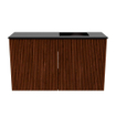 Mondiaz JOYA 70cm toiletmeubel - kleur Ruby - Wastafel FAYE positie Rechts 1 kraangat kleur Urban. SW1421794