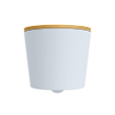 MONDIAZ LAVIE WC suspendu - 36x53cm - sans bride - Ocher (jaune) - softclose - quick-release - abattant WC - clay (bleu) SW1208661