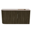 Mondiaz JOYA-DLUX 81.6cm toiletmeubel - ronding links kleur Shadow - Wastafel FAYE positie Rechts 1 kraangat kleur Saba. SW1425146