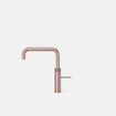 Quooker BE Fusion Square robinet d'eau bouillante - bec pivotant - Combi+ incl. réservoir Cube - Eau chaude / bouillante / pétillante / filtrée - Cuivre rosé SW976927