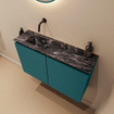 MONDIAZ TURE-DLUX Meuble toilette - 80cm - Smag - EDEN - vasque Lava - position gauche - sans trou de robinet SW1104055
