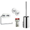 Smedbo Beslagsboden Smartpack Toilet accessoireset 5 delig zelfklevend chroom SW647629