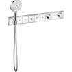 Hansgrohe RainSelect afbouwdeel voor inbouw douchekraan thermostatisch voor 5 functies 66.9x90cm zwart/chroom SW157095