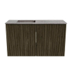 Mondiaz JOYA-DLUX 70cm meuble de salle de bains - couleur Shadow - Vasque FAYE position Gauche 1 trou de robinet couleur Oza. SW1425036