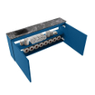 MONDIAZ TURE-DLUX Meuble de toilettes 120 cm Jeans. EDEN lavabo Lava position gauche. Sans trou de robinet. SW1103905