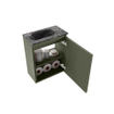 MONDIAZ TURE-DLUX Meuble toilette - 40cm - Army - EDEN - vasque Lava - position gauche - sans trou de robinet SW1103668