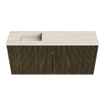 Mondiaz JOYA-DLUX 90cm toiletmeubel - kleur Shadow - Wastafel FAYE positie Links 1 kraangat kleur Meli. SW1424879