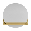 Mondiaz SPOT Miroir de salle de bains - rond 60cm - tablette de lavabo - couleur Oro SW1235572
