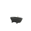 Gardentub Baignoire îlot (extérieur) - 194x94x66cm - synthétique - compatible à l'extérieur - anthracite mat SW1017087
