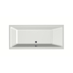 Xenz Kristal Ligbad - 170x75x48 - afvoer Midden - acryl - wit mat SW378451