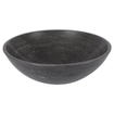 Vasque en pierre naturelle Differnz Limestone - 40x40x15cm - rond - anthracite brillant SW788033