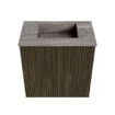 Mondiaz JOYA-DLUX 40cm toiletmeubel - kleur Shadow - Wastafel FAYE positie Midden Zonder kraangat kleur Oza. SW1425023