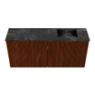 Mondiaz JOYA-DLUX 90cm meuble de toilette - couleur Ruby - Vasque FAYE position Droite Sans trou de robinet couleur Lava. SW1423634