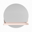 Mondiaz SPOT Miroir de salle de bains - rond 50cm - tablette de miroir - couleur Rosee SW1235590
