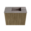 Mondiaz JOYA-DLUX 50cm toiletmeubel - kleur Dusk - Wastafel FAYE positie Rechts Zonder kraangat kleur Oza. SW1425963