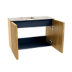 Mondiaz JOYA-DLUX 60cm meuble de salle de bains - couleur Oak - Vasque FAYE position Gauche 1 trou de robinet couleur Nata. SW1423993