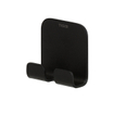 Tiger Colar Set d'accessoires de toilettes - porte-rouleau de papier toilette - sans clapet - porte-balai de toilettes - patère - autocollant - noir SW877224