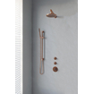 Brauer Copper Edition Set de douche à encastrer thermostatique avec partie encastrable douche de tête 20cm bras mural douchette stick et barre de douche Cuivre brossé PVD SW374502