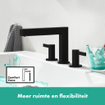 Hansgrohe Finoris Mitigeur lavabo 110 bonde pop-up noir mat SW651109