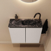 MONDIAZ TURE-DLUX Meuble WC 60 cm Linen. EDEN lavabo Lava position droite. Avec 1 trou de robinet. SW1103891