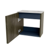 Mondiaz JOYA-DLUX 40cm toiletmeubel - kleur Shadow - Wastafel FAYE positie Rechts 1 kraangat kleur Glace. SW1422753
