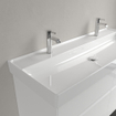 Villeroy & Boch Collaro Plan vasque 120x47cm 2 trous de robinet sans trop-plein Blanc SW358347
