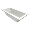 Baignoire Xenz Society - 200x90cm - avec trop-plein - sans bonde - Acrylique Edelweiss mat SW103372