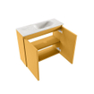 MONDIAZ TURE-DLUX Meuble toilette - 60cm - Ocher - EDEN - vasque Ostra - position droite - 1 trou de robinet SW1104950